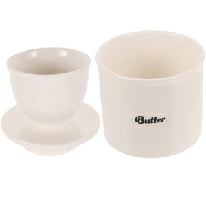  Porta burro in porcellana porta cucina riutilizzabile contenitore portaoggetti - Foto 1 di 12