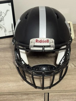 Custom Raiders Riddell Speed Football Helmet Display Only. - Image 1 of 4