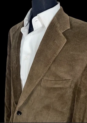 LAUREN RALPH LAUREN CHESTNUT BROWN CORDUROY SPORT COAT SZ 42R - Image 1 of 4