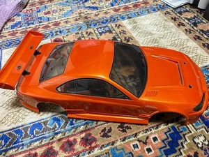 Nissan S15 Silvia RC Car Body Shell Only 1:10 Orange Painted Custom PANDORA - Picture 1 of 6