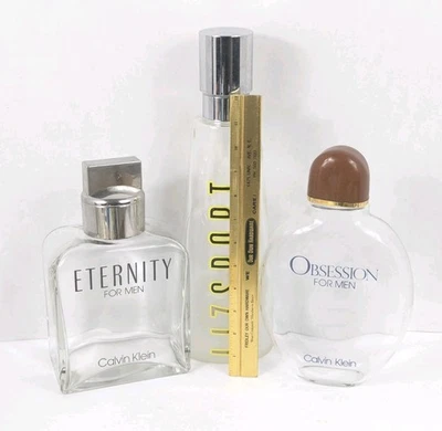Lot of (3) Large Factice Store Display Dummy Perfume Cologne Bottles  - Image 1 of 4