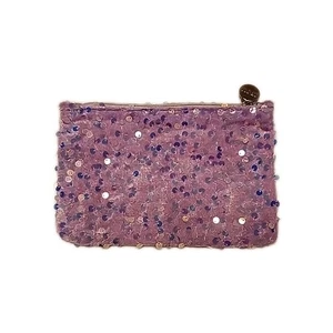 Bolsa de cosméticos Ipsy lavanda lentejuelas, bolsa de maquillaje, bolsa - Imagen 1 de 3