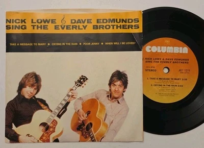Nick Lowe & Dave Edmunds Sing The Everly Brothers 1980 Rock 7" EP w/Pic Sleeve - Image 1 of 4