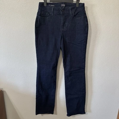 NYDJ Jeans Marilyn Straight Womens Size 10 Lift Tuck Dark Wash Denim - Image 1 of 4