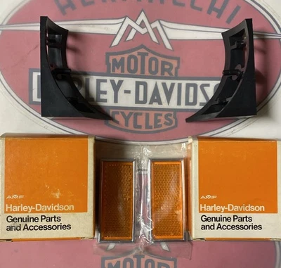 Harley Aermacchi MC65 Z90 TX125 SX125 72-74 Sprint NOS Juego de reflectores de faros Foto 1 de 4