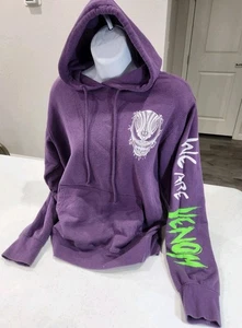 Marvel Spider-Man Pullover Hoodie We Are Venom Size S Purple Version Jacket Used - Picture 1 of 11