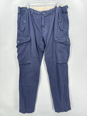 Pantalones Polo Ralph Lauren para Hombres 36x33 Azul Carga Ropa de Trabajo Soldado Militar RL-067 Foto 1 de 4
