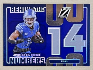 2024 Panini Zenith Amon-Ra St Brown Behind the Numbers 1/25 Detroit Lions #18 - Bild 1 von 3
