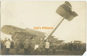 Original Foto WKI abgeschossenes französisches Flugzeug, Nord-Frankreich - Bild 1 von 2