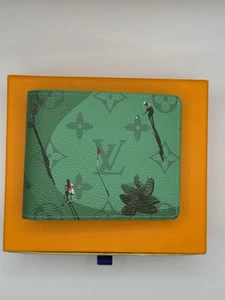 LV Louis Vuitton Slender Wallet Golf Green - Picture 1 of 4