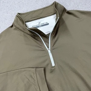Southern Point Co. Lodge Pullover Mens XXL Brown Performance Stretch 1/4 Zip - Picture 1 of 12