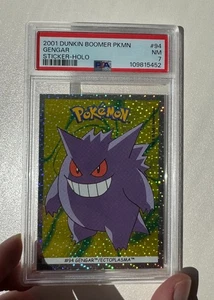 Pokemon Dunkin Boomer - 2001 - foil / holo 94 Gengar - PSA7 near mint - Picture 1 of 3