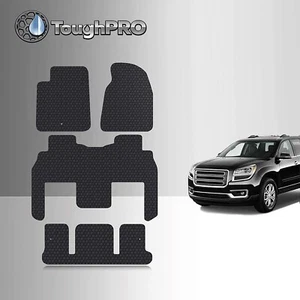 Tapetes ToughPRO + 3a fila negros para cubo GMC Acadia todo clima 2007-2016 - Imagen 1 de 7