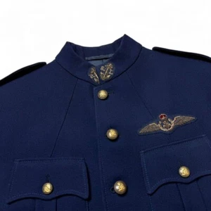 Ralph Lauren Purple Label Officer Jacket 2018 Collection 100% Wool 36S Italy - Picture 1 of 19