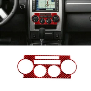 Red Carbon Fiber Interior Digital Climate Control Cover Trim For Chrysler 300 - Picture 1 of 12