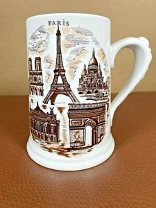 DE COLECCIÓN LIMOGES PARÍS FRANCIA PIEDRA O TAZA CON HITOS FRANCESES - TORRE EIFFEL N - Imagen 1 de 7