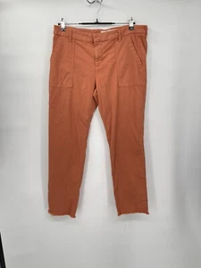 Frank & Eileen Damen Blackrock Utility Distressed Saum Hose Kürbis Größe 12 - Bild 1 von 8