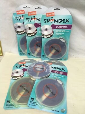 Staples Spindex Disc Organizer with Storage Box #651769 NEW Lot Of 6 - Image 1 of 4