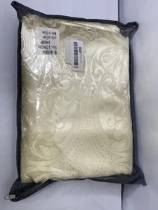 Copripiumone damascato dorato Sateen taglia regina - Foto 1 di 4