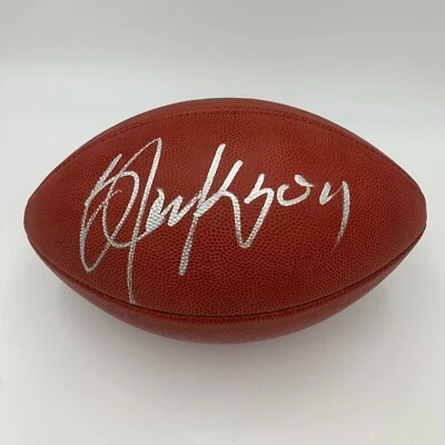 BO JACKSON signed/autographed OAKLAND RAIDERS Metallic Duke Football - BAS - Image 1 of 4