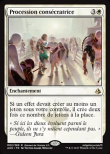Magic The Gathering MTG ANOINTED PROCESSION FRENCH Amonkhet NM Near Mint - Picture 1 of 1