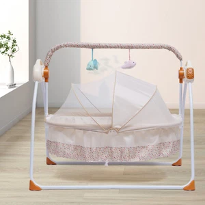 Electric Bluetooth Baby Bassinet Auto-Swing Cradle with USB for Infant Sleep - Picture 1 of 21