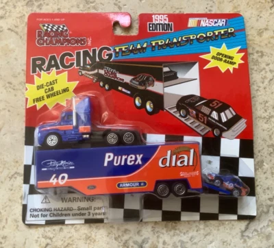 Racing Champions 1995 NASCAR Dial-Purex Team Transporter #40 Patty Moise 1:87 Foto 1 de 4