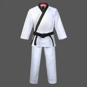 MOOTO GRAND MASTER Geum Gang Uniform/Karatedo/Geum Gang Dobok/Black-neck - Picture 1 of 4