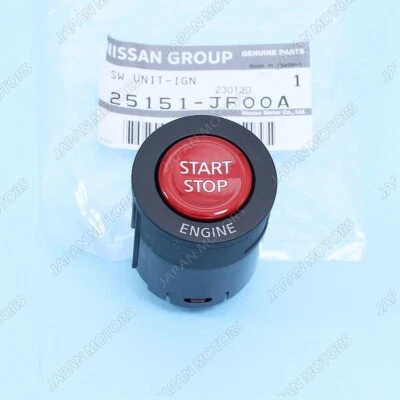 Interruptor de arranque botón de encendido genuino Nissan GT-R 08-17 25151-JF00A Foto 1 de 4