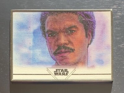 Lando Calrissian 2021 Star Wars Stellar Repro Sketch Dan Bergren  /100 #51 - Image 1 of 3