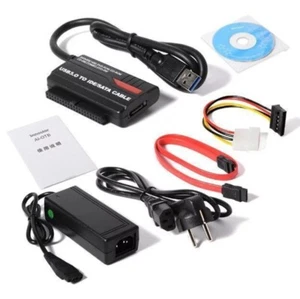 USB 3.0 zu IDE SATA S-ATA 2.5 3.5 HDD Festplatte Adapter Konverter Kabel - Bild 1 von 10