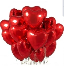 20 Palloncini Elio a Forma di Cuore per Feste, Compleanni, San Valentino - Foto 1 di 3