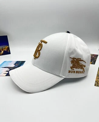 Gorra de béisbol Burberry de algodón ajustable blanca talla mediana Foto 1 de 4