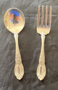 Towle King Richard Sterling Silver 2pc Baby set POLISHED TO LOOK NEW     CONTACT - Picture 1 of 2