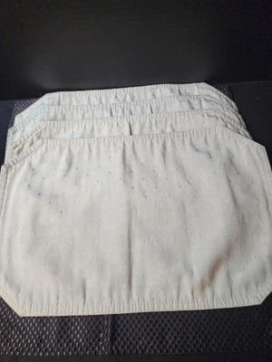  Paquete de 4 manteles individuales de mezcla de algodón verde salvia de 18 x 11 pulgadas Foto 1 de 4