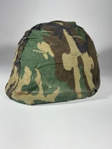 Post Vietnam M1 Rear Seam W ERDL Cover Dtd 1976 And Liner Dtd 1977 No Chin Strap - Picture 1 of 18