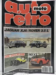 Revue AUTO RETRO moto magazine n° 87 novembre 1987 collection jaguar XJ6 TR3 A - Bild 1 von 1