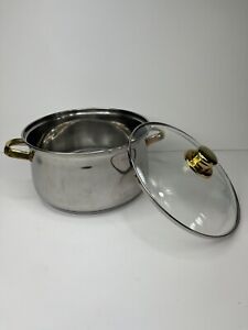 Cuisine-Cookware Command Performance Gold Stainless Steel 18/10 6 Qt Pot 3 Ply