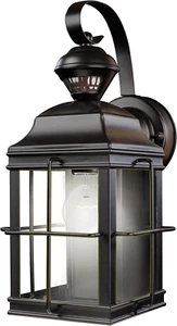 HZ-4144-BK 150 Degree Motion Sensing Decoractive Security Light with Dualbrite T - Picture 1 of 4