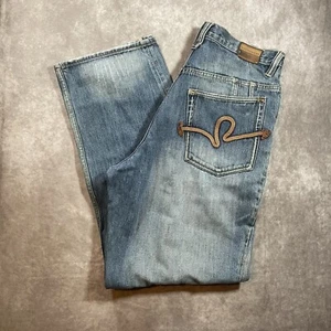 Vintage Rocawear Jeans Size 34x34 Baggy Embroidered Pockets Skate Light Wash - Picture 1 of 14