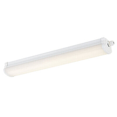 LED Batten Tube Ceiling Light Single Durable Waterproof Cool White IP65 28W 5FT • 20.69£