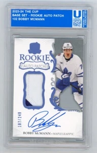 2023-24 UD The Cup Hockey #102 BOBBY MCMANN RPA RC Patch Auto /249 Encased - Picture 1 of 2