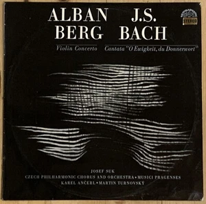 Berg Violin Concerto JOSEF SUK KAREL ANCERL Supraphon Stereo LP SUA ST 50804 M - Picture 1 of 3