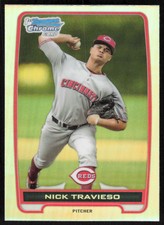 2012  Bowman Draft Picks & Prospects Chrome Refractors #BDPP7 Nick Travieso