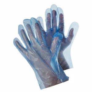 TEGERA 555 Plastic Food Safe PE Gloves 5 x 100 = 500 gloves Catering Hairdresser - Picture 1 of 2