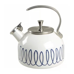 Kate Spade New York Charlotte Street Tea Kettle - Blue …. New - Picture 1 of 4