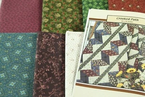 Kit de Edredón Crooked Path Queen 86" x 96" Country Colors Big Kit + Libro Zig Zag - Imagen 1 de 9