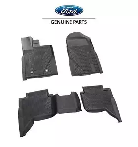 2024-2025 Ranger Raptor OEM R1WZ-1613086-RA Front & Rear Rubber Floor Mat Liners - Foto 1 di 4
