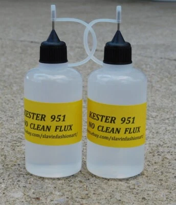 2x50 ml KESTER 951 Soldering Liquid Flux NO CLEAN for electronics