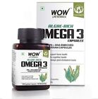 WOW Life Science Algae-Rich Omega 3 Capsules-Pack of 60 Vegetarian Capsules